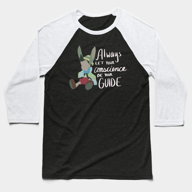 Donkey Pinnochio Baseball T-Shirt by Courtneychurmsdesigns
